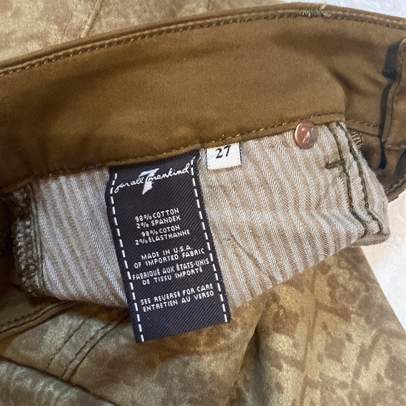 7 For All Mankind metallic print jeans - Picture 6 of 9